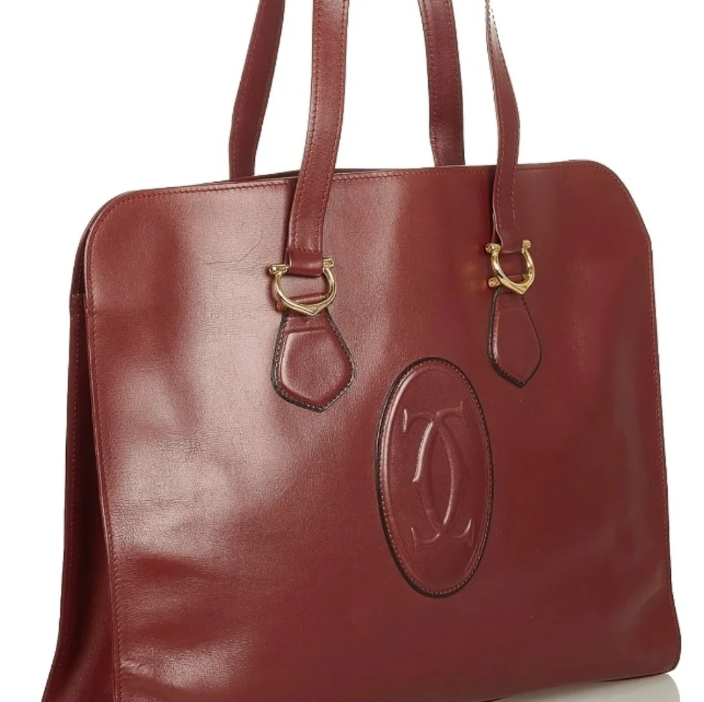 Rare⚜️Cartier Must de Cartier Leather Tote Bag - Picture 15 of 15